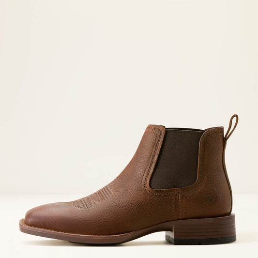 Booker Chelsea Wide Square Toe Western Boot