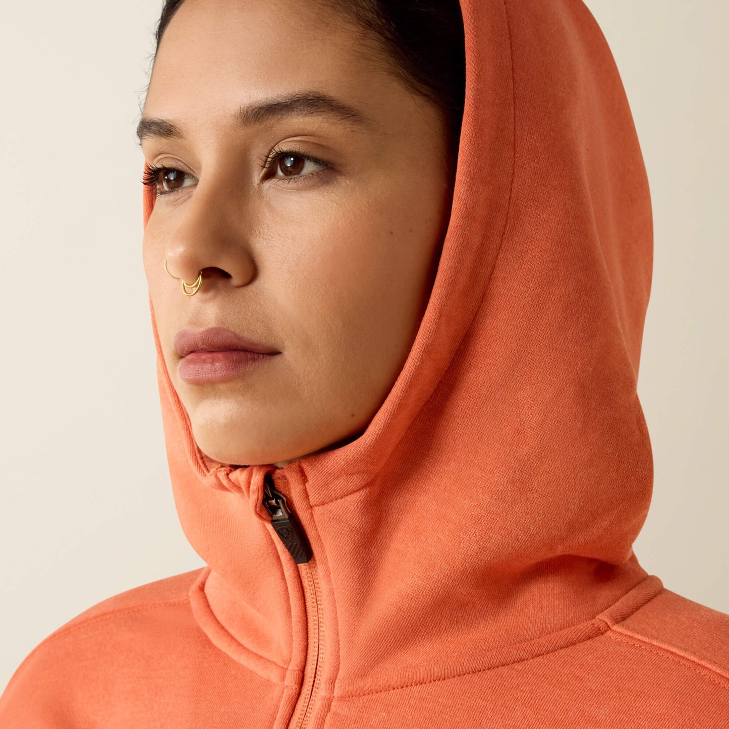 Rebar Lightweight Logo 1/2 Zip Hoodie