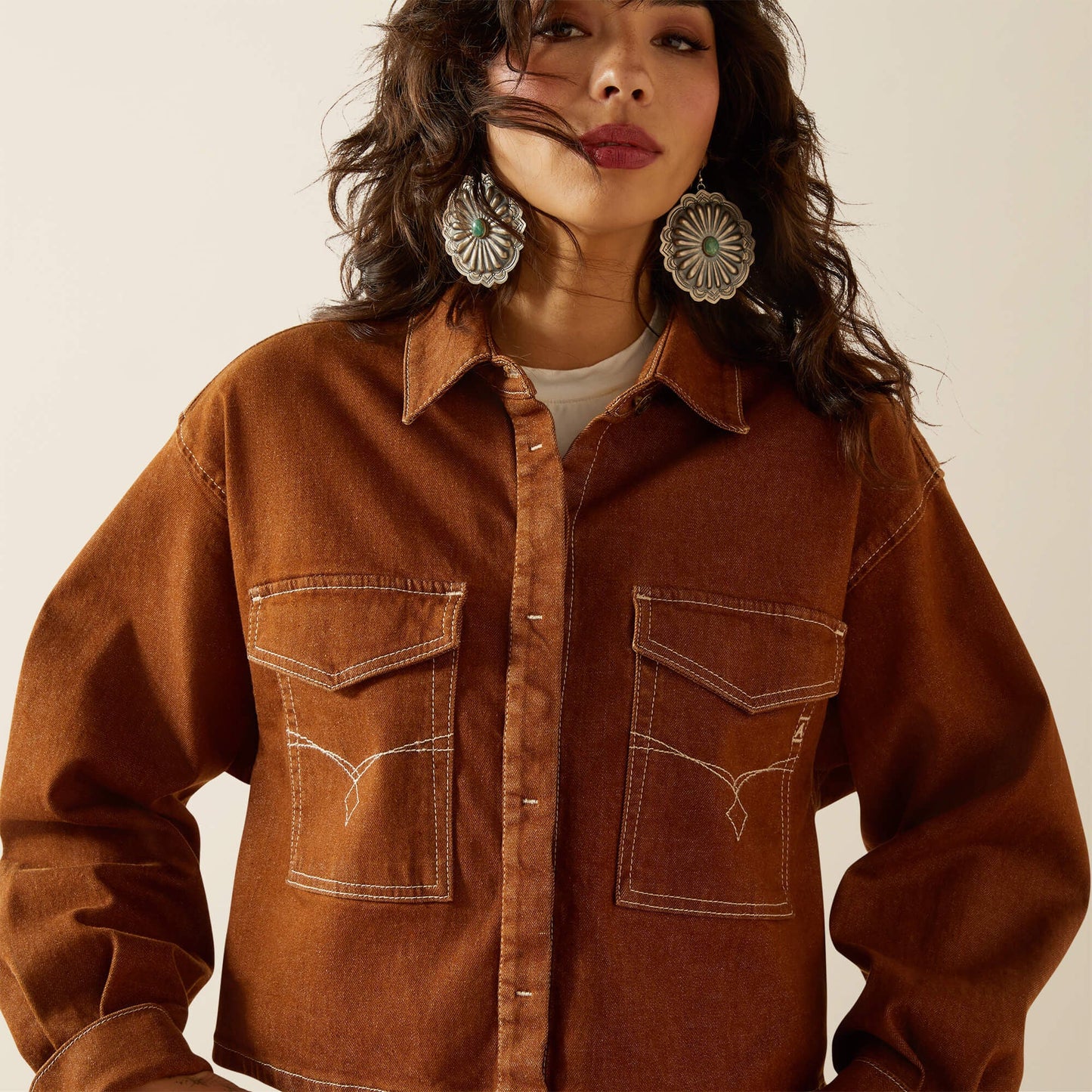 Boxy Cropped Denim Jacket