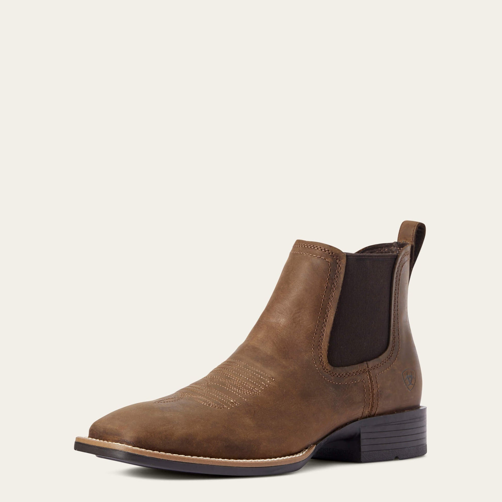 Booker Chelsea Wide Square Toe Western Boot