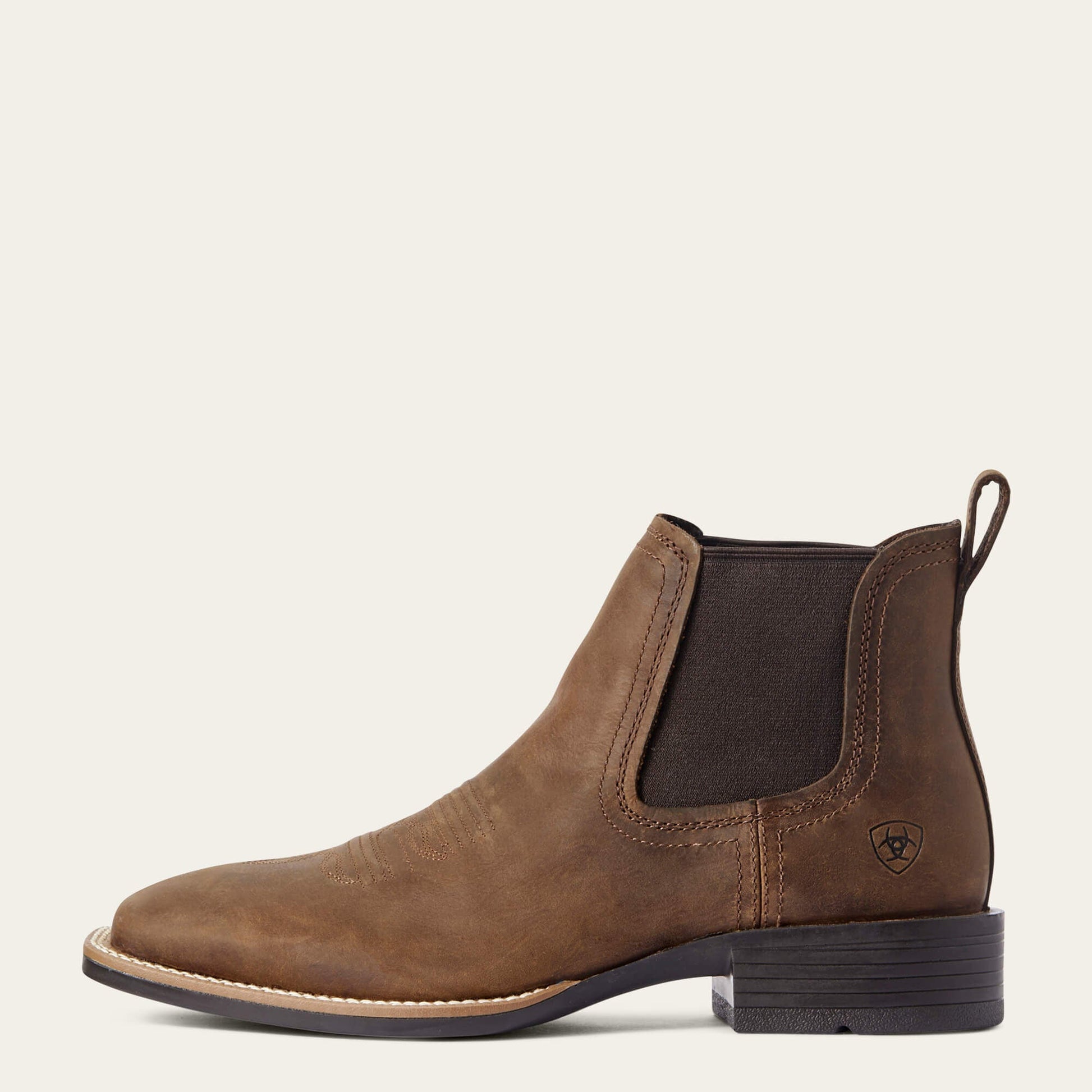 Booker Chelsea Wide Square Toe Western Boot