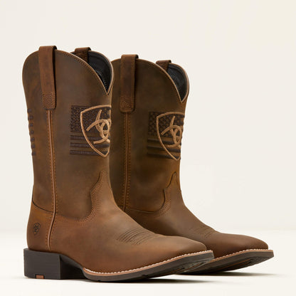 Sport Freedom Wide Square Toe Cowboy Boot