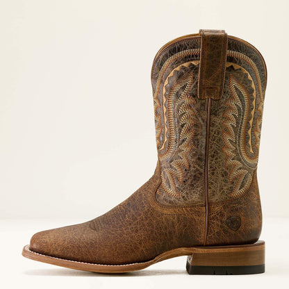 Rock Ridge Wide Square Toe Western Boot