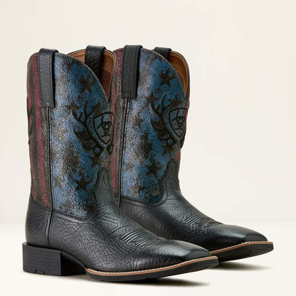 Sport Liberty Antler Wide Square Toe Cowboy Boot