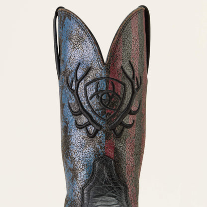 Sport Liberty Antler Wide Square Toe Cowboy Boot