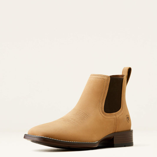 Booker Chelsea Wide Square Toe Western Boot