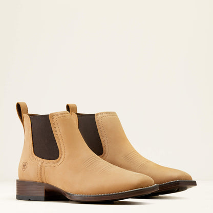 Booker Chelsea Wide Square Toe Western Boot