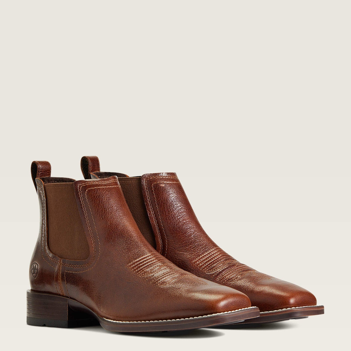 Booker Chelsea Wide Square Toe Western Boot