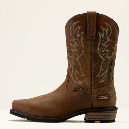 Ironside Square Toe Steel Toe Work Boot
