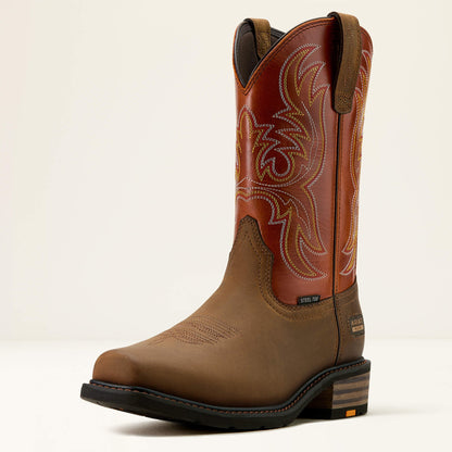 Ironside Square Toe Steel Toe Work Boot