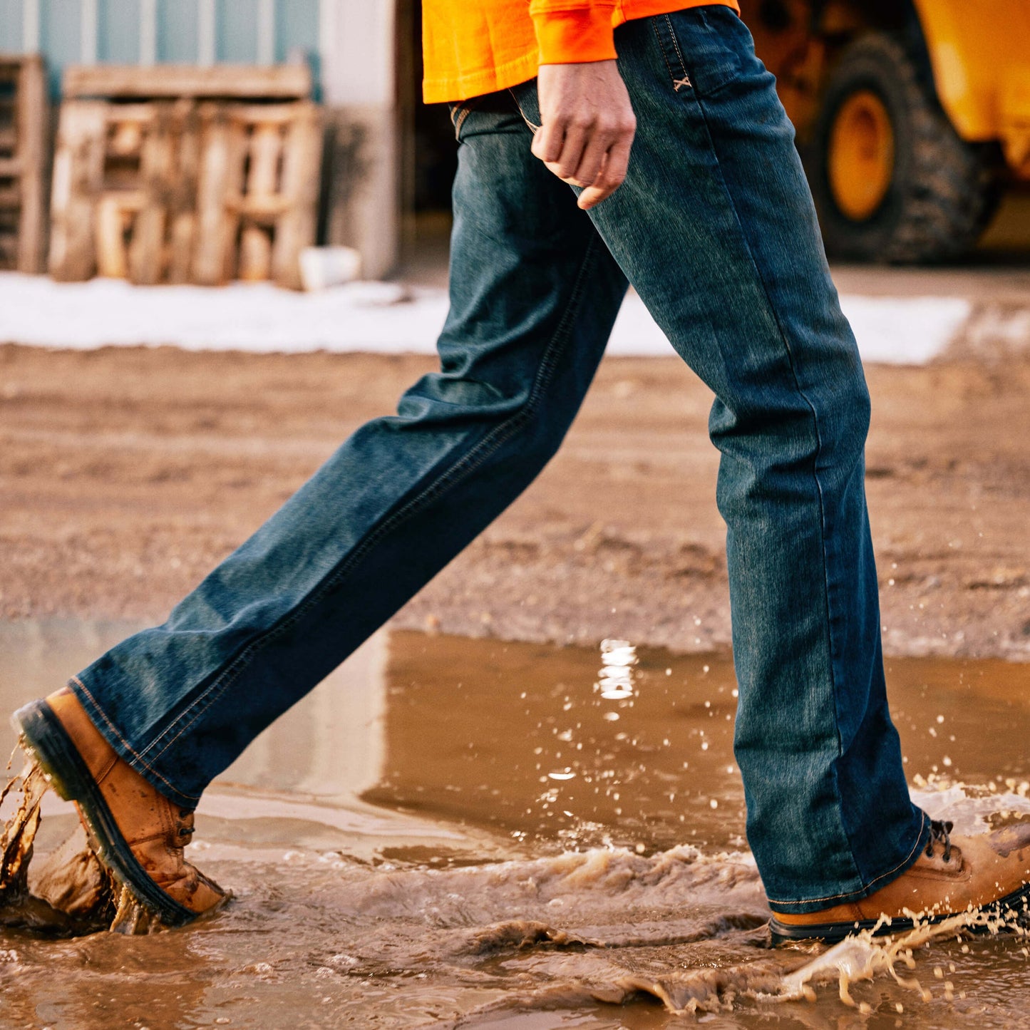 Men's Low Rise Bootcut Work Pants - Rebar Denim