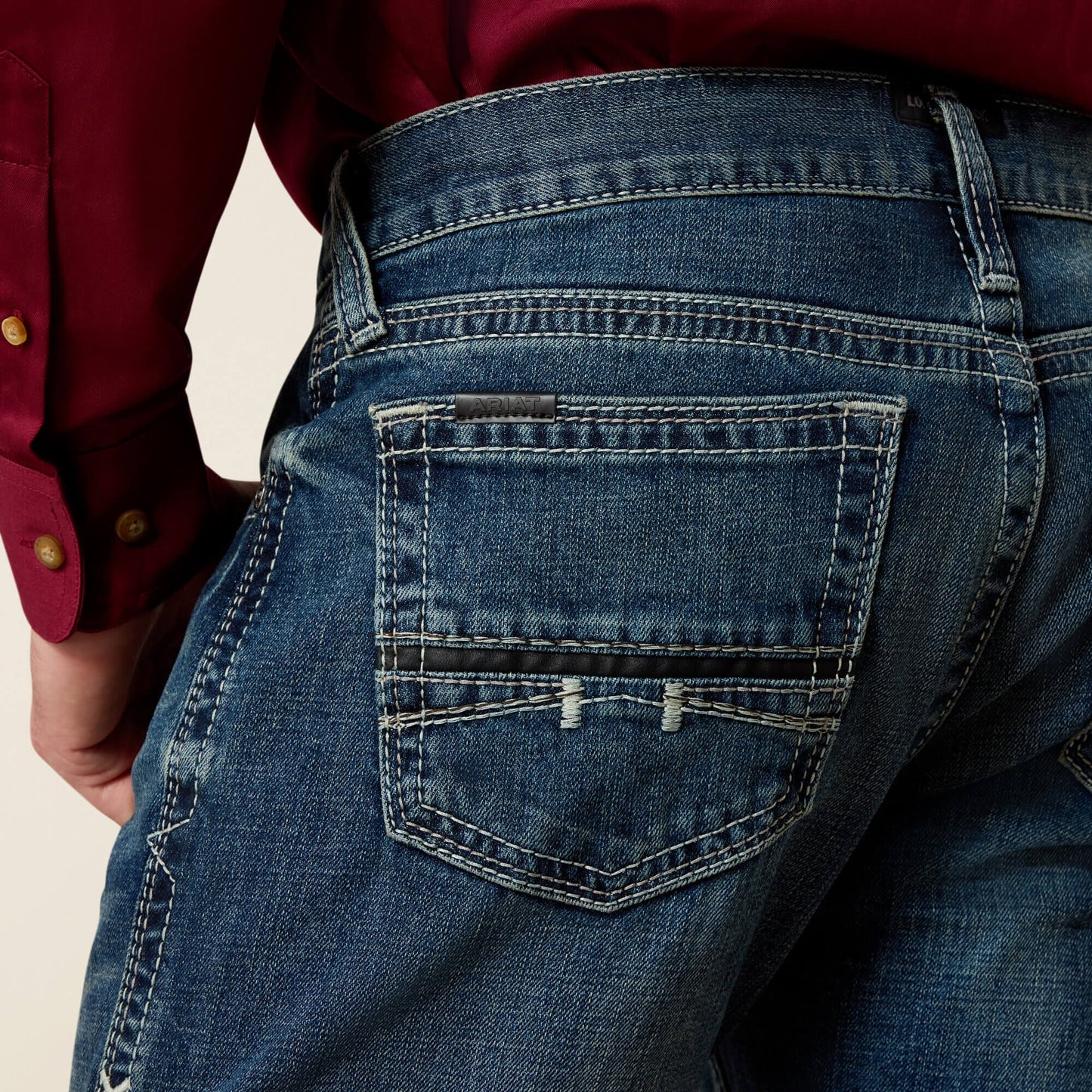 M7 Rocker Stretch Coltrane Stackable Straight Leg Jean
