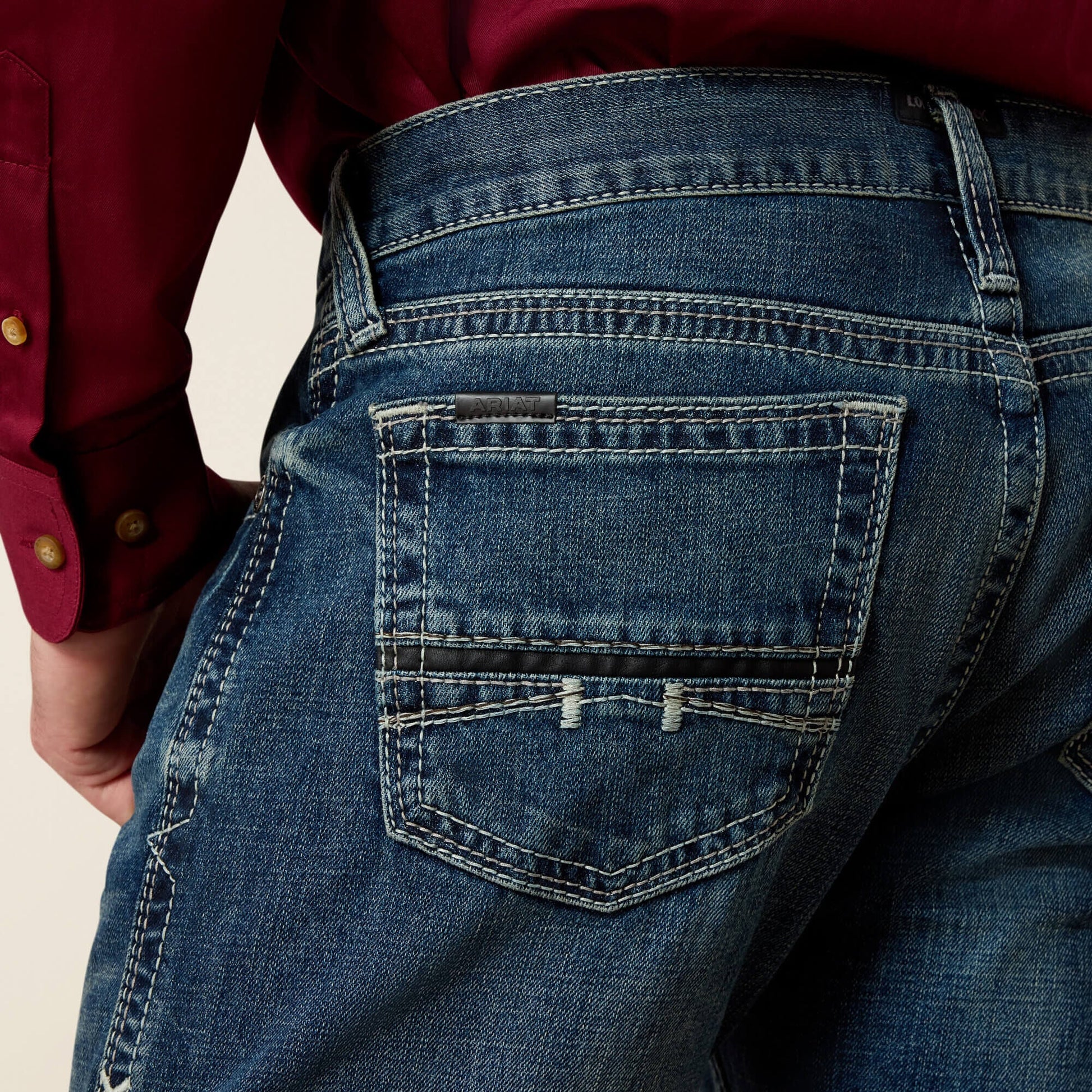 M7 Rocker Stretch Coltrane Stackable Straight Leg Jean