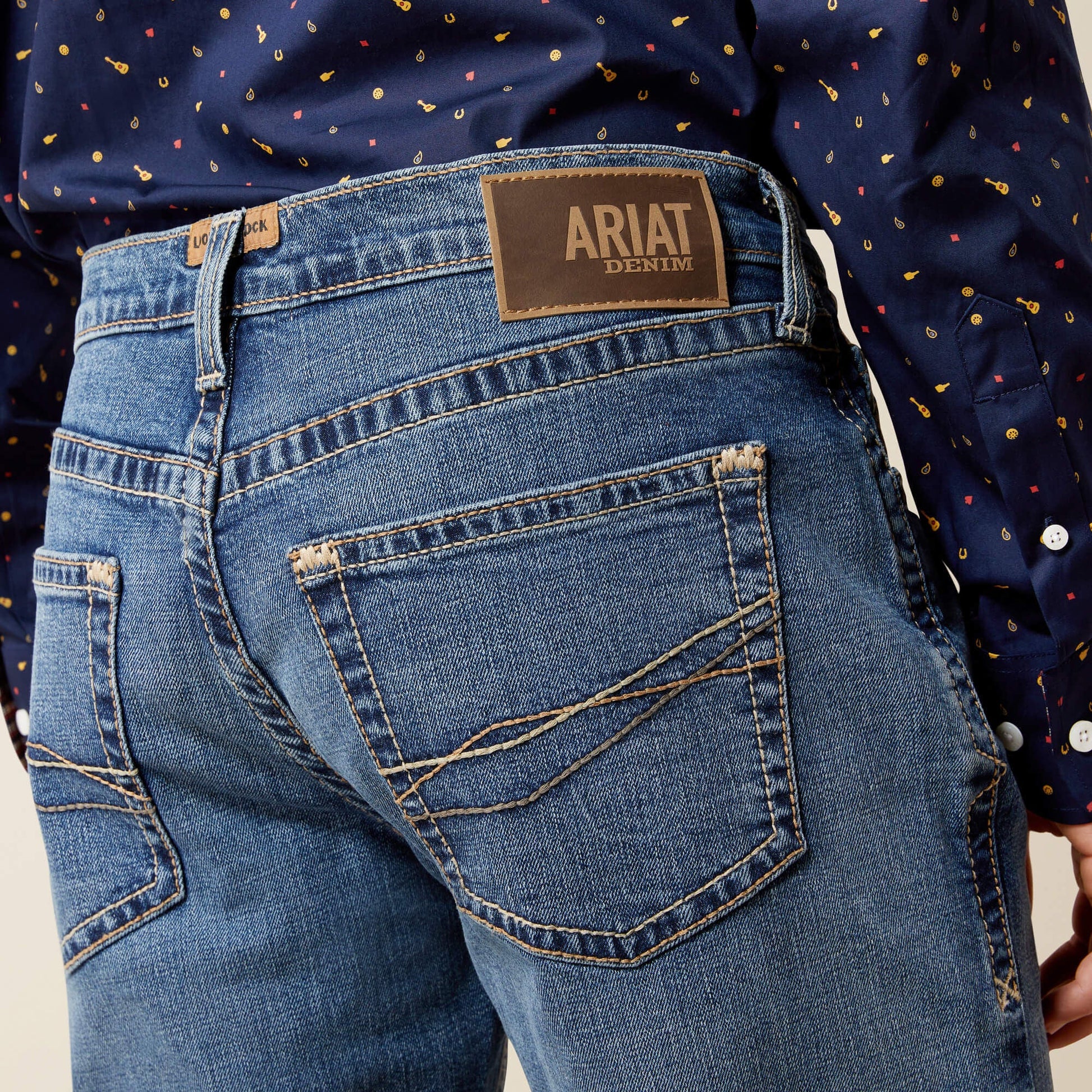 M5 Straight Calico Straight Leg Jean