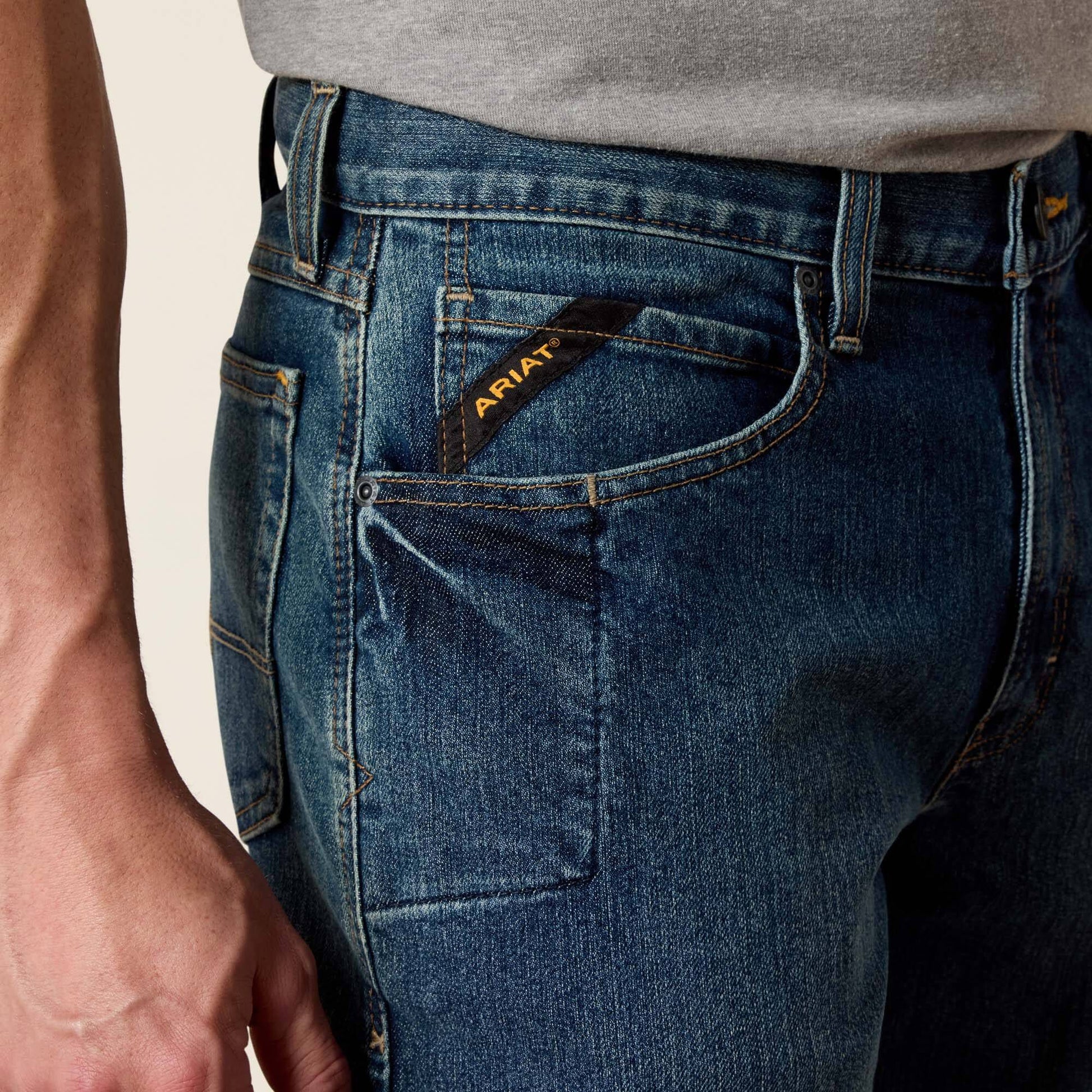 Rebar M3 Loose DuraStretch Basic Stackable Straight Leg Jean