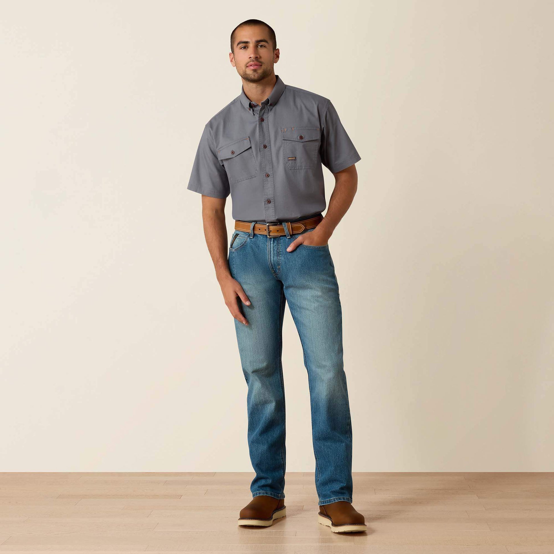 Rebar M5 DuraStretch Basic Stackable Straight Leg Jean