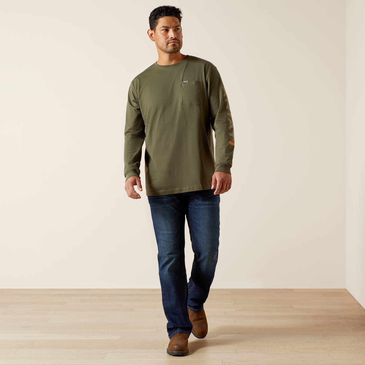 Rebar Cotton Strong Standard Logo Pocket T-Shirt