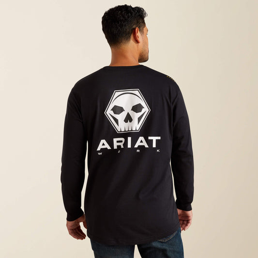 Rebar Workman Bolt Skull T-Shirt