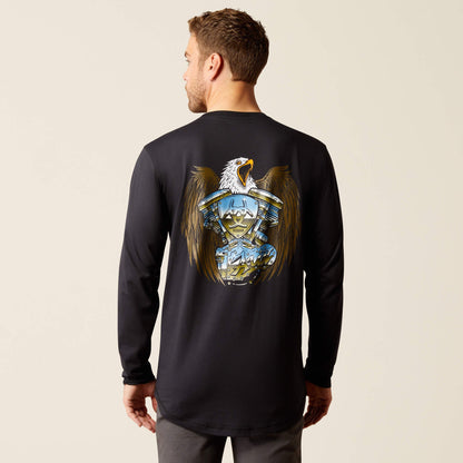 Rebar Workman Chrome Moto Eagle T-Shirt