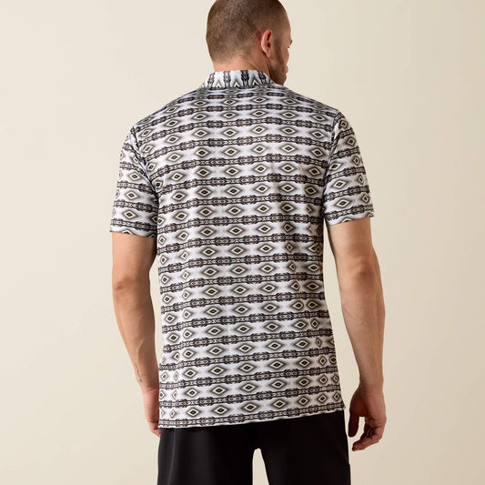 All Over Print Fitted Polo