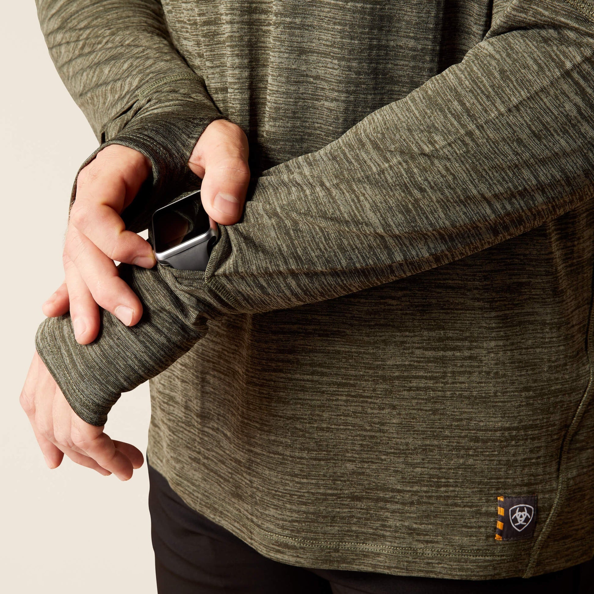 Rebar Gridwork Baselayer 1/4 Zip T-Shirt