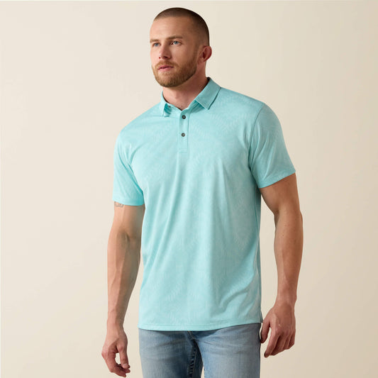 Jacquard Printed Fitted Polo