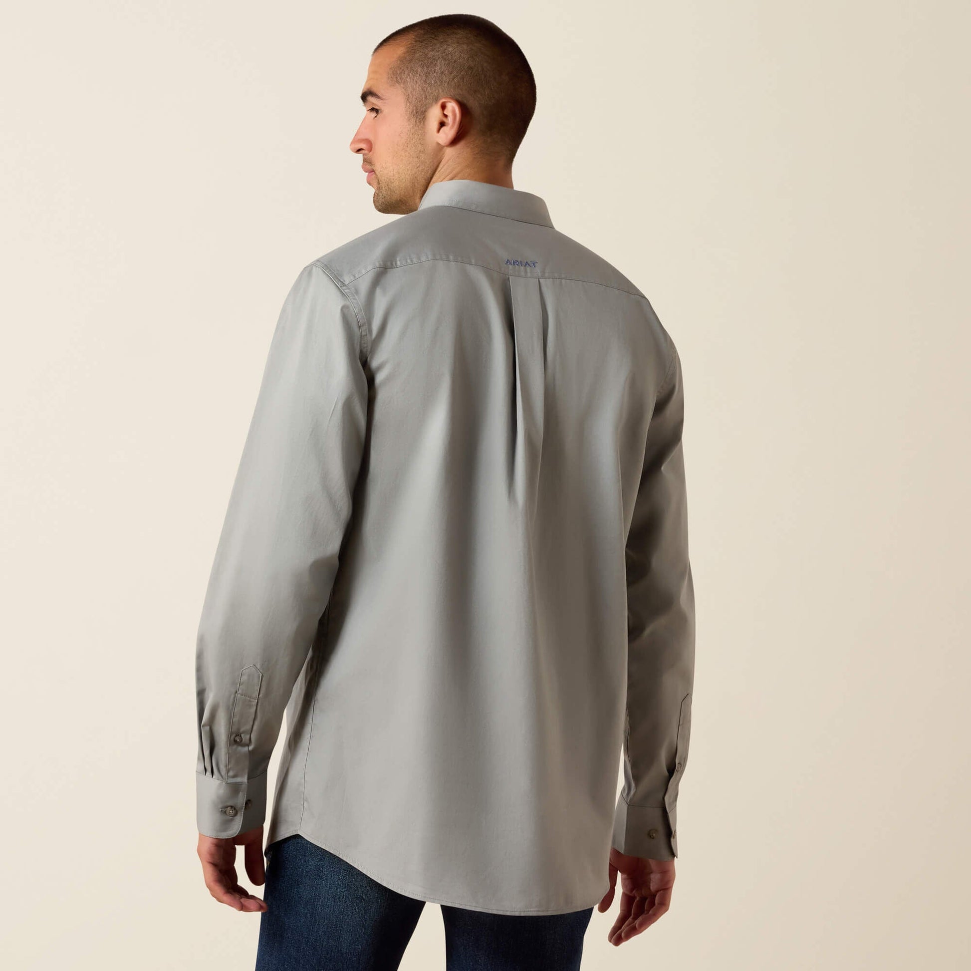 Team Logo Lightweight Twill Fitted Shirt