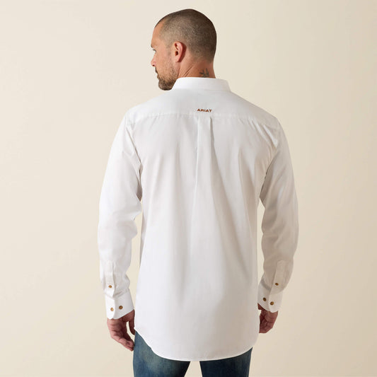 Solid Twill Fitted Shirt