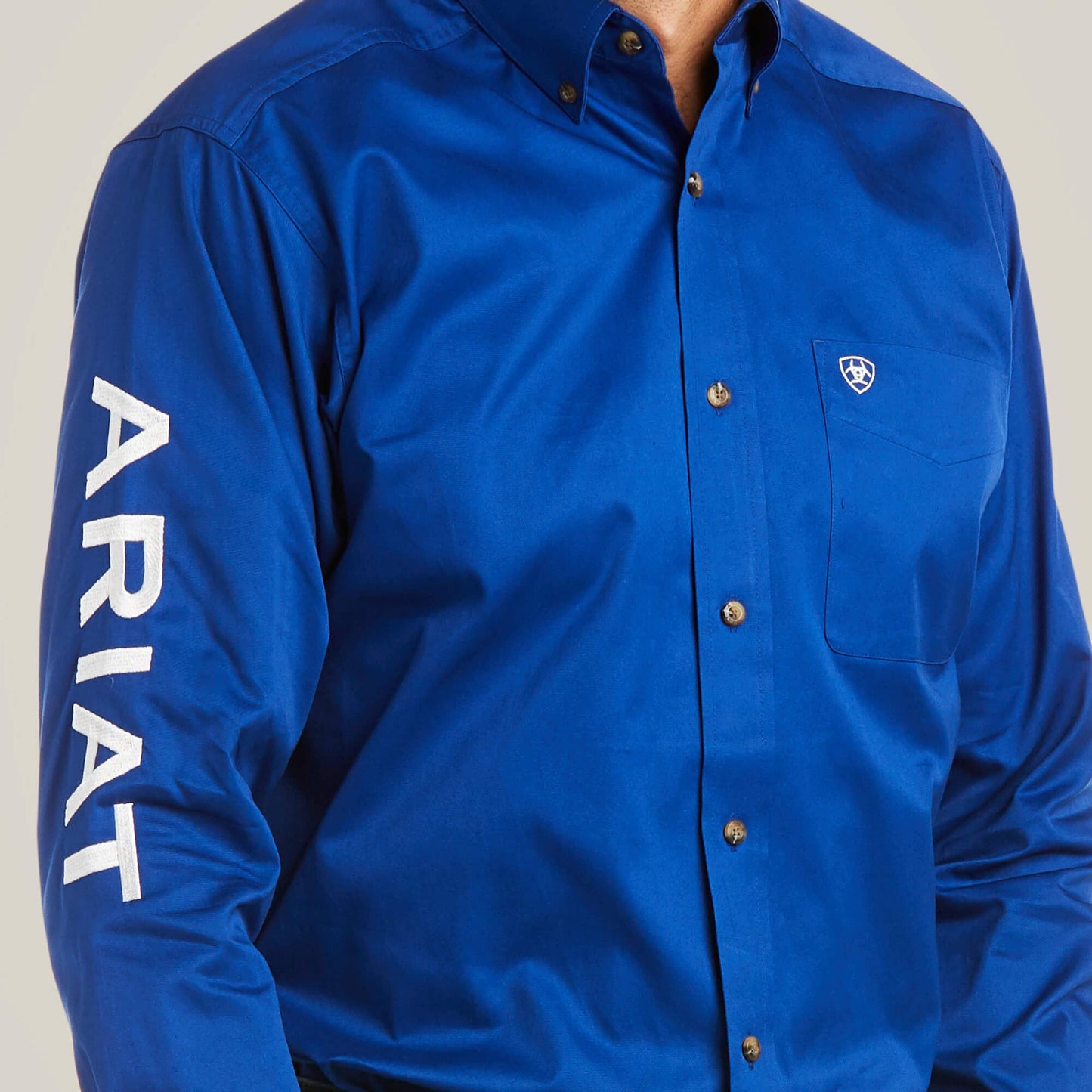 Team Logo Twill Fitted Shirt