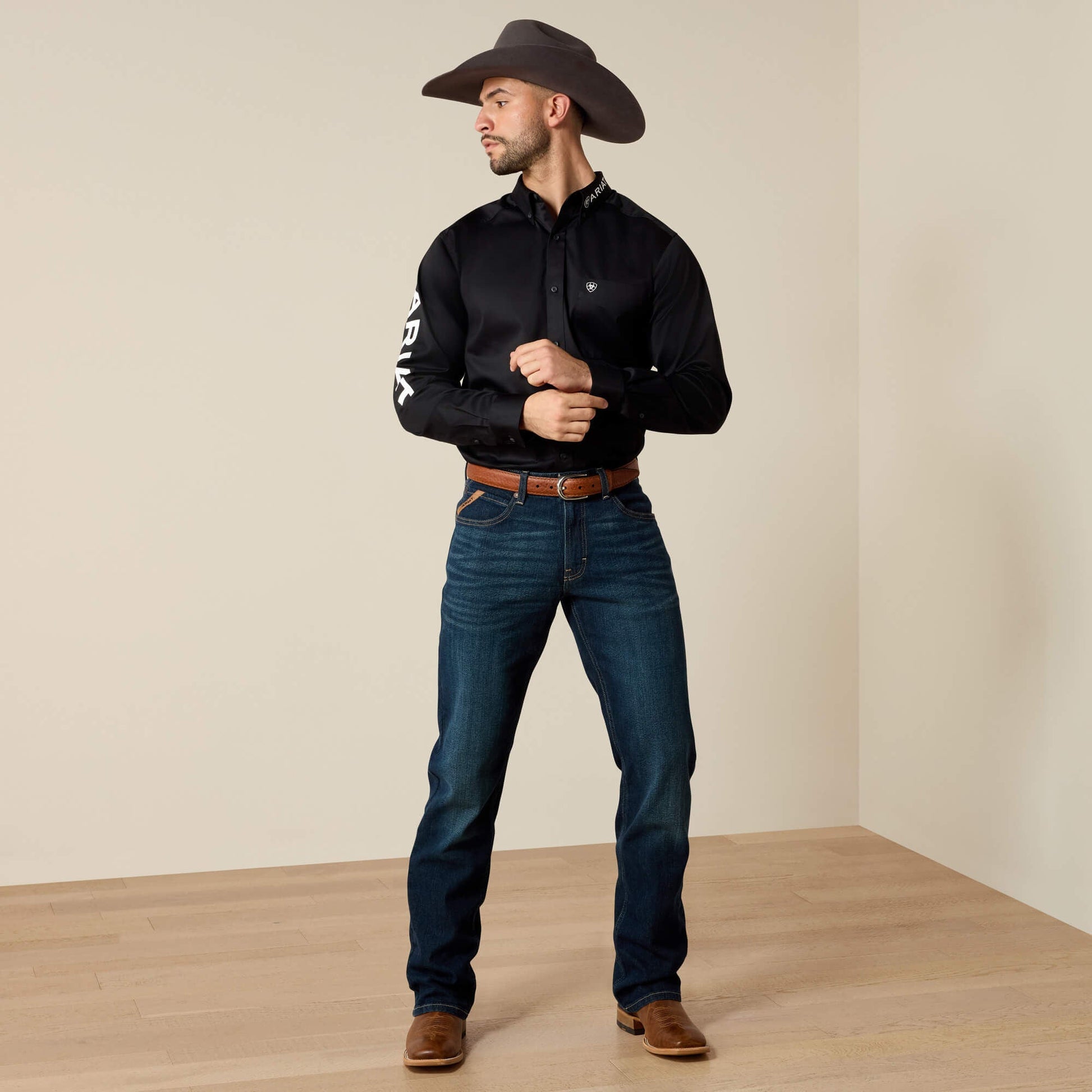Team Logo Twill Fitted Shirt