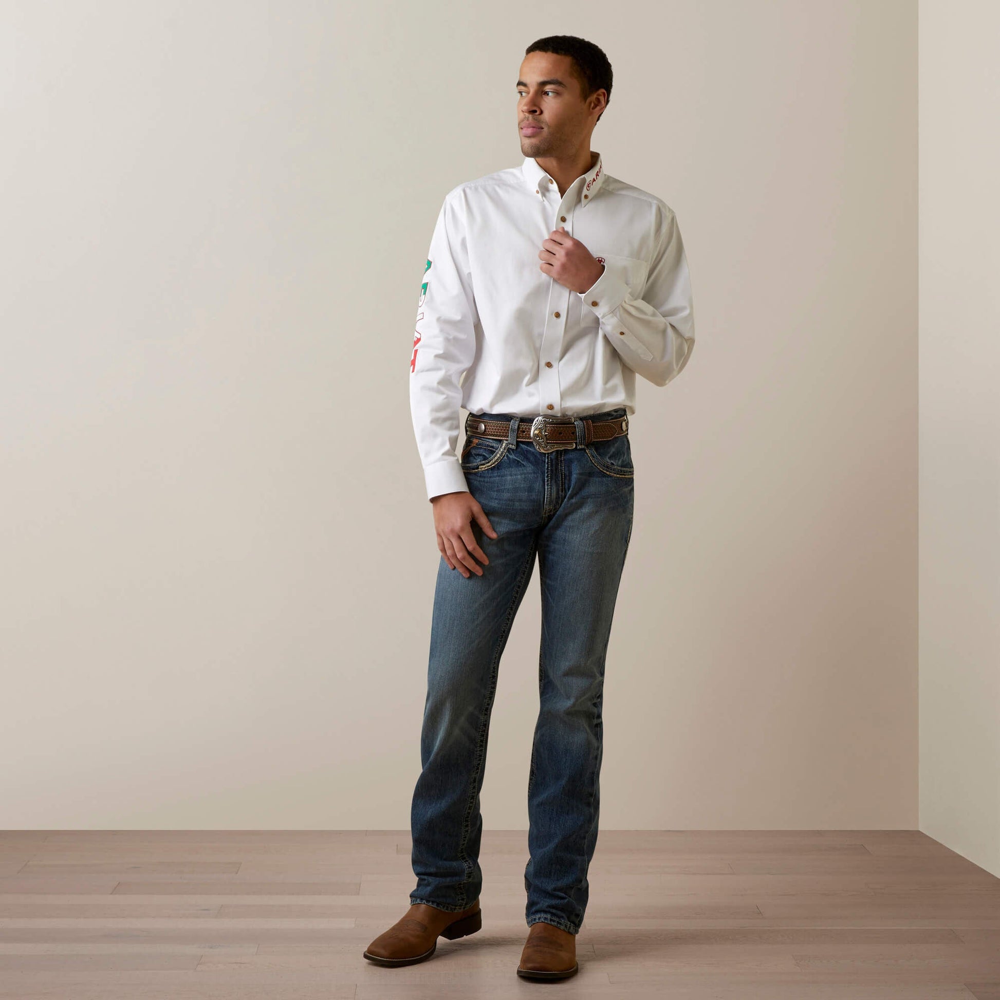 Team Logo Twill Classic Fit Shirt