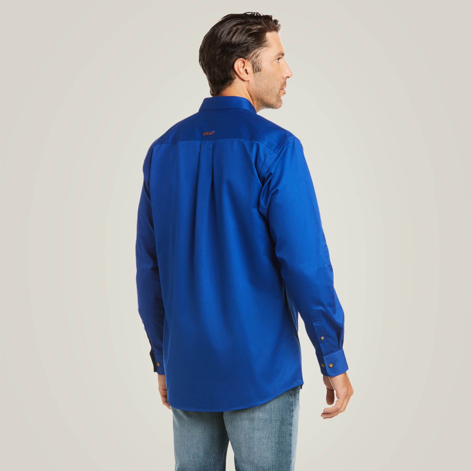 Solid Twill Fitted Shirt