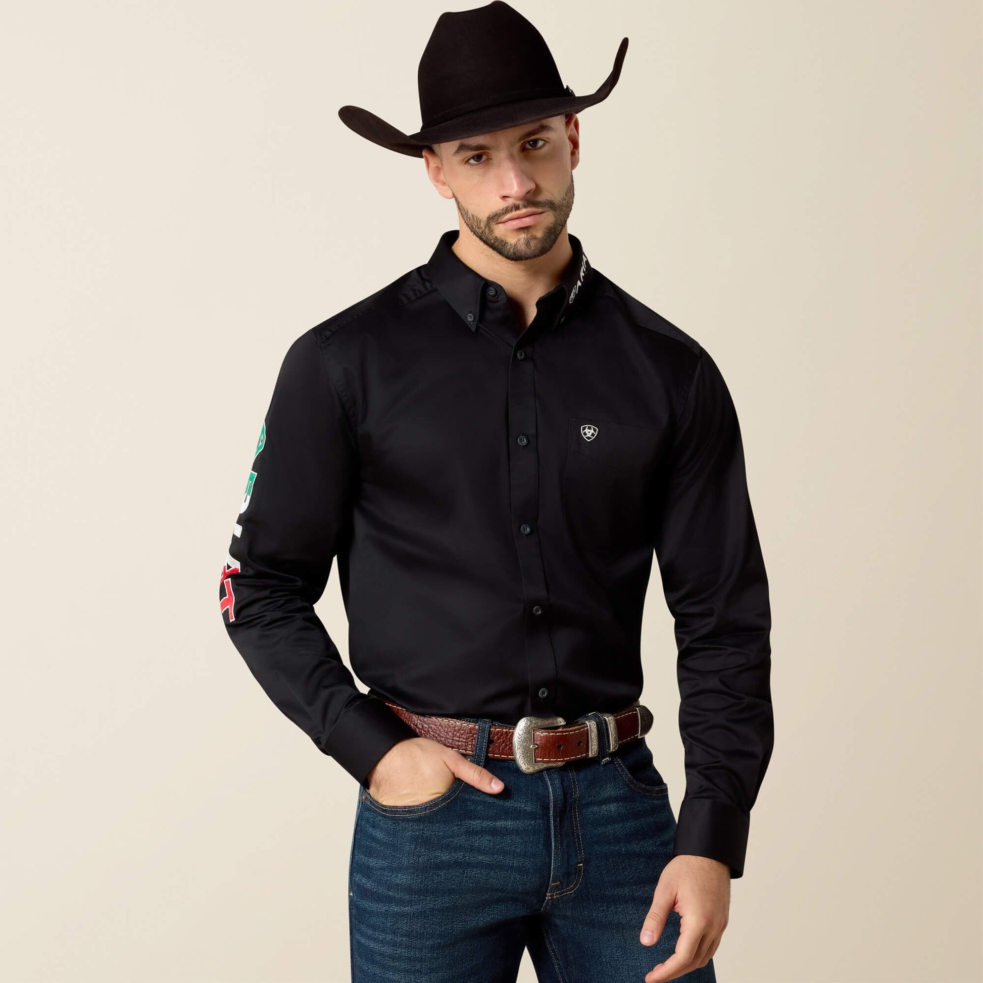 Team Logo Twill Fitted Shirt