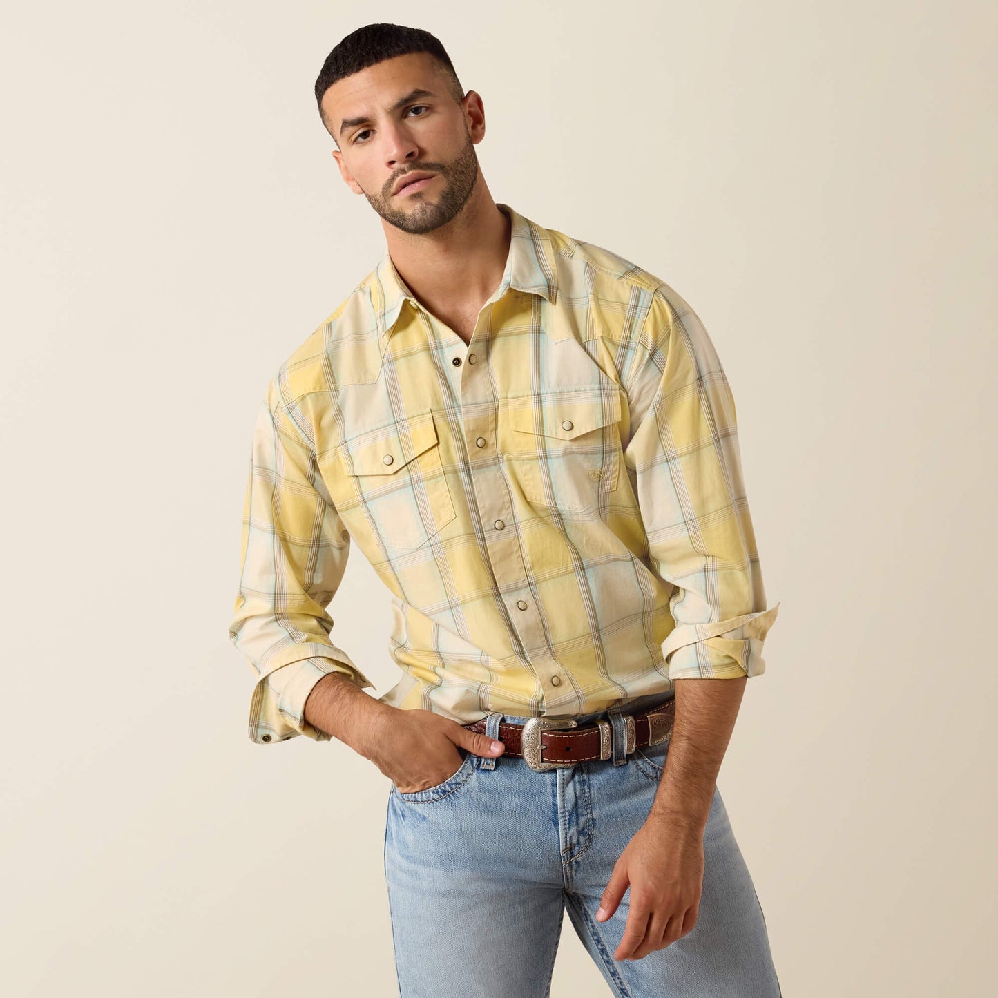 Retro Hux Fitted Snap Shirt