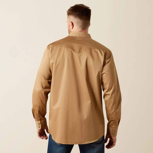 Solid Twill Fitted Shirt