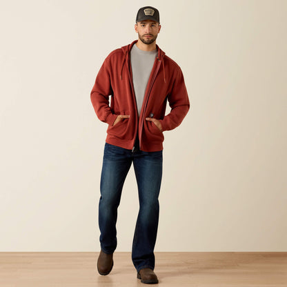 Rebar Lightweight Label Full Zip Hoodie
