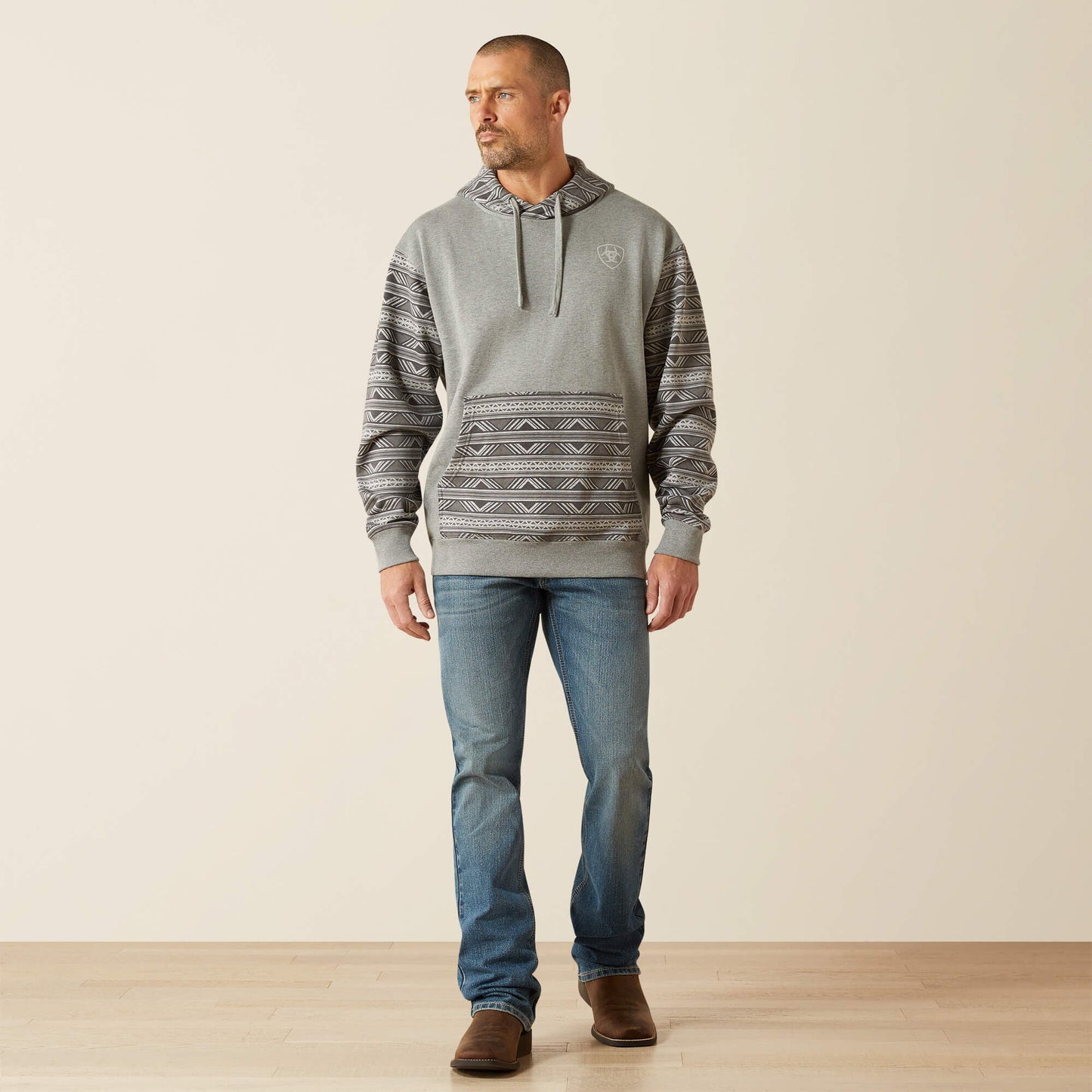 Southwestern Color Block Hoodie