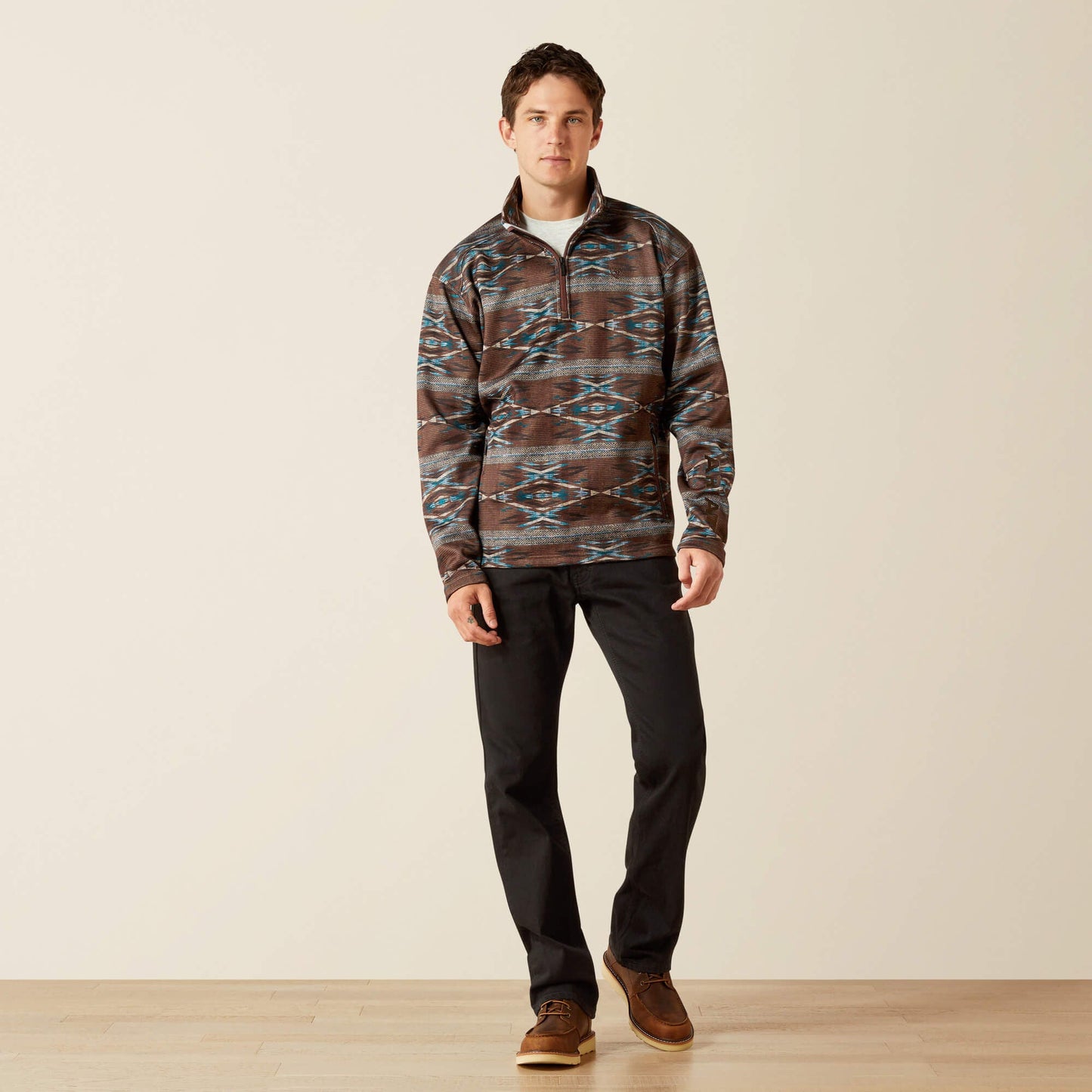 Caldwell Logo 1/4 Zip Sweater