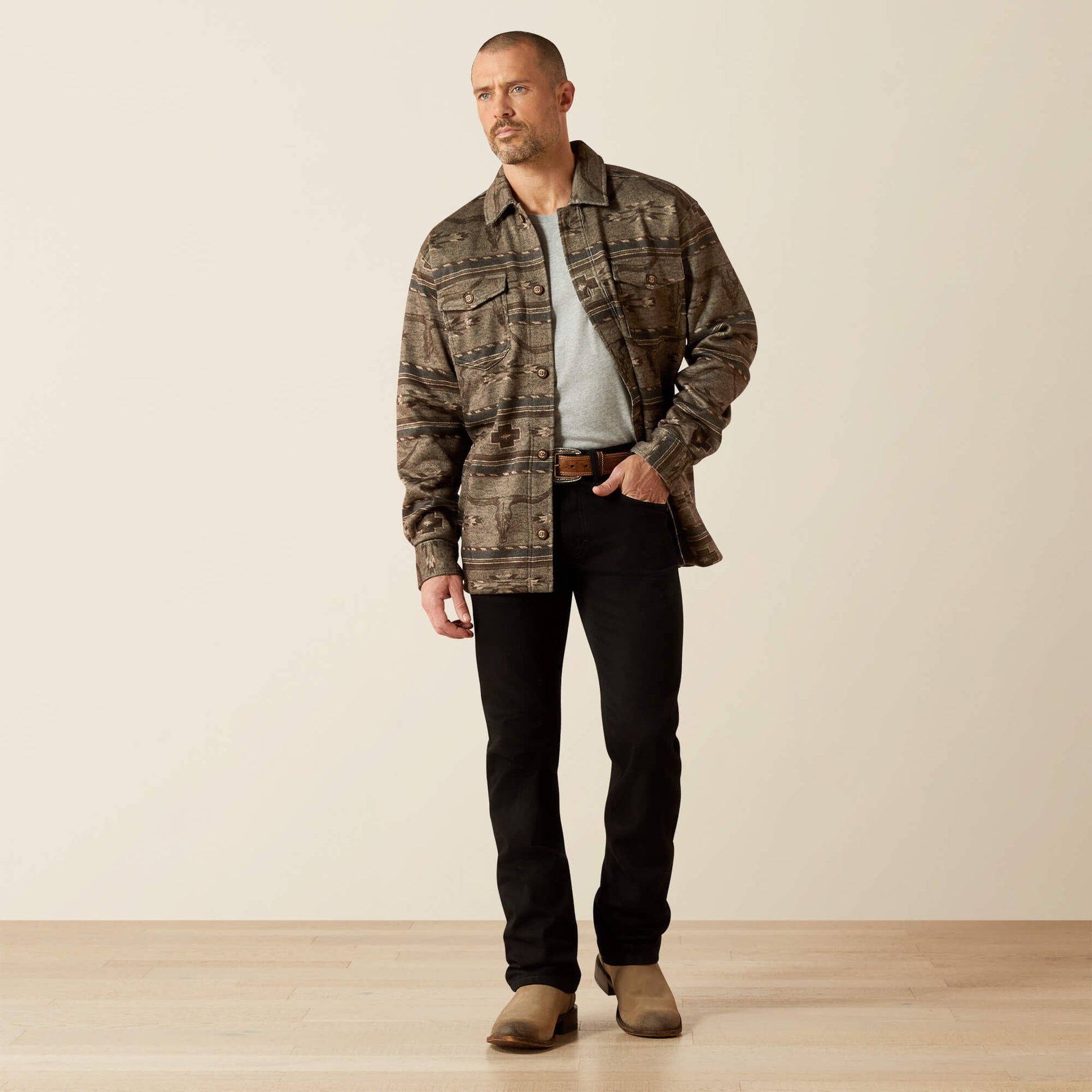 Caldwell Printed Shirt Jacket