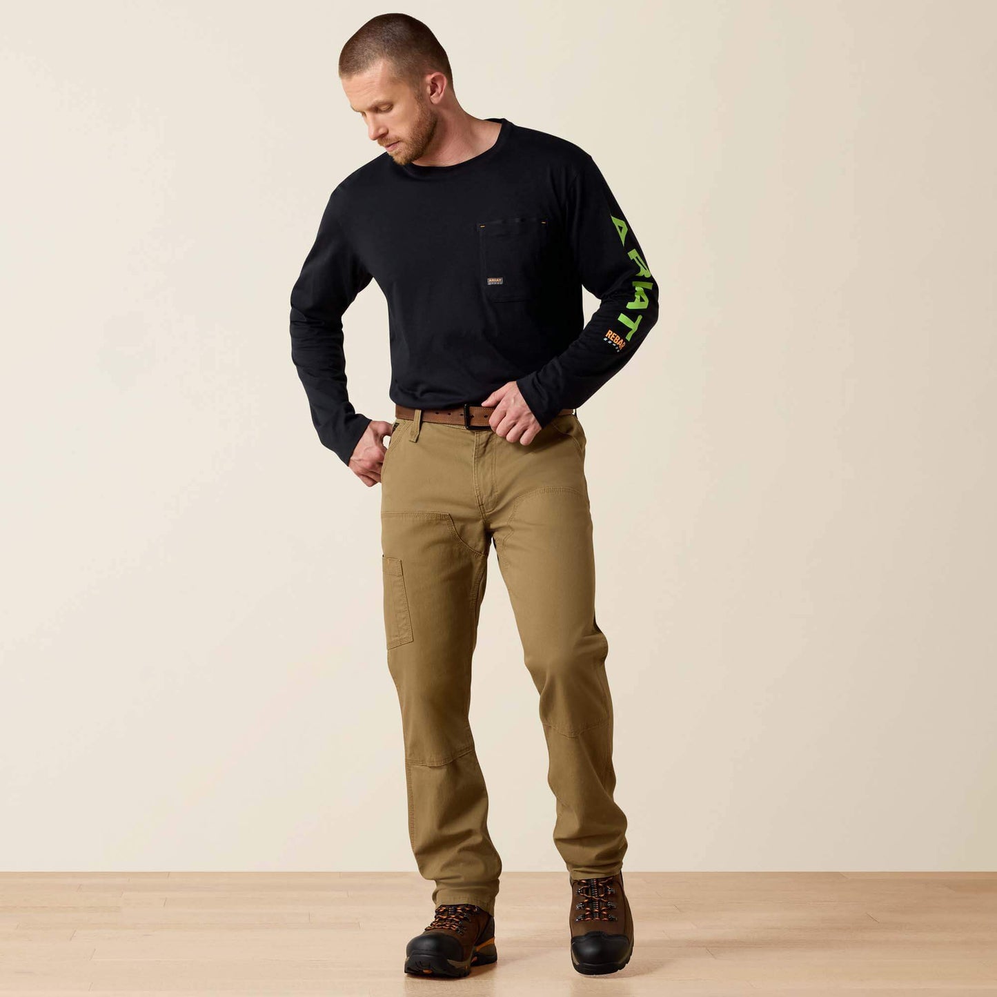 Rebar M4 Low Rise DuraStretch Made Tough Double Front Stackable Straight Leg Pant