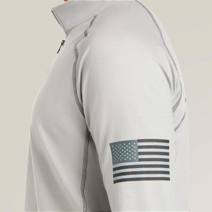 FR Combat Stretch Patriot 1/4 Zip Work Shirt
