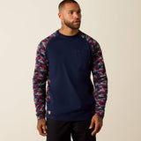 NAVY/WHITE & RED CAMO