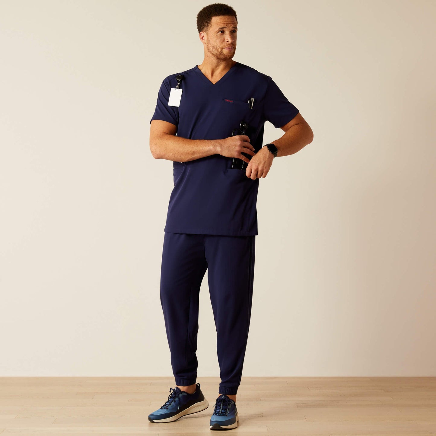 Derham 6 Pocket Scrub Top