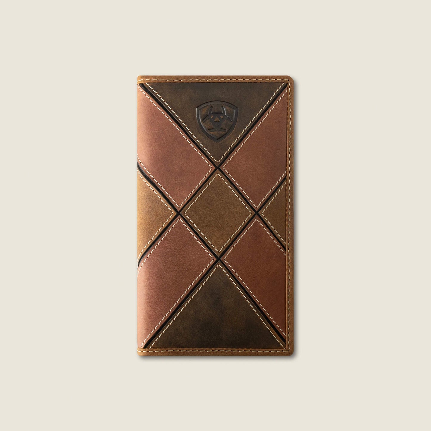Patchwork Embroidered Logo Rodeo Wallet