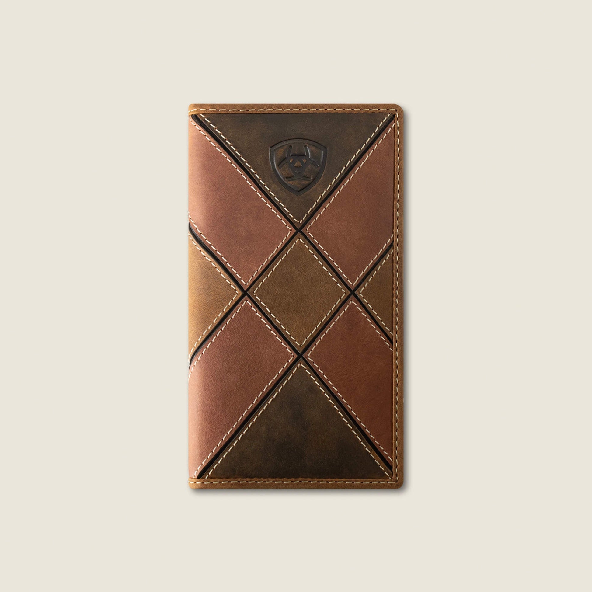 Patchwork Embroidered Logo Rodeo Wallet