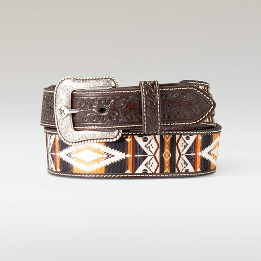 Floral Inlay Belt