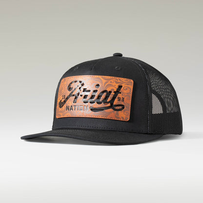 Leather Flag Patch Cap