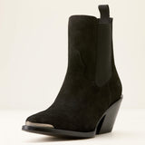 DISTRESSED BLACK SUEDE