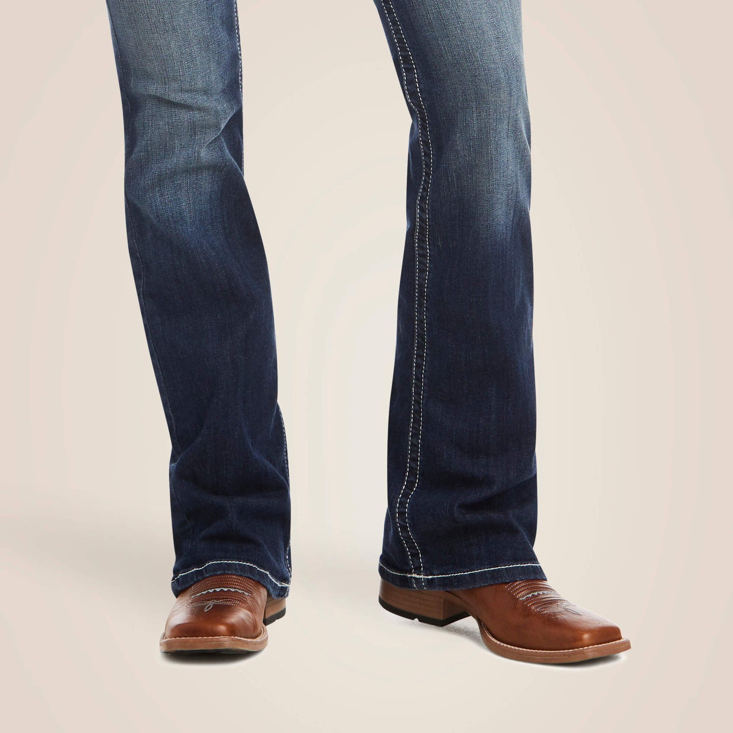 R.E.A.L. Mid Rise Stretch Entwined Boot Cut Jean