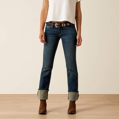 R.E.A.L. Mid Rise Stretch Icon Stackable Straight Leg Jean